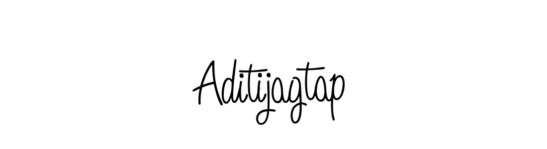 Aditijagtap stylish signature style. Best Handwritten Sign (Angelique-Rose-font-FFP) for my name. Handwritten Signature Collection Ideas for my name Aditijagtap. Aditijagtap signature style 5 images and pictures png