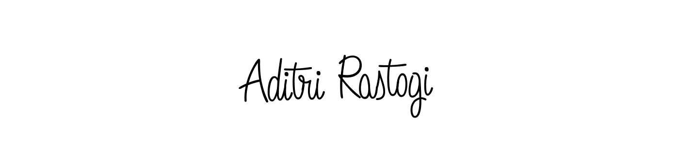 How to make Aditri Rastogi name signature. Use Angelique-Rose-font-FFP style for creating short signs online. This is the latest handwritten sign. Aditri Rastogi signature style 5 images and pictures png