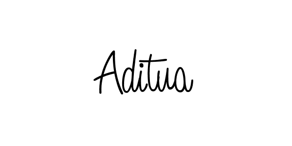 Design your own signature with our free online signature maker. With this signature software, you can create a handwritten (Angelique-Rose-font-FFP) signature for name Aditua. Aditua signature style 5 images and pictures png