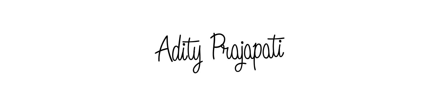 Check out images of Autograph of Adity Prajapati name. Actor Adity Prajapati Signature Style. Angelique-Rose-font-FFP is a professional sign style online. Adity Prajapati signature style 5 images and pictures png