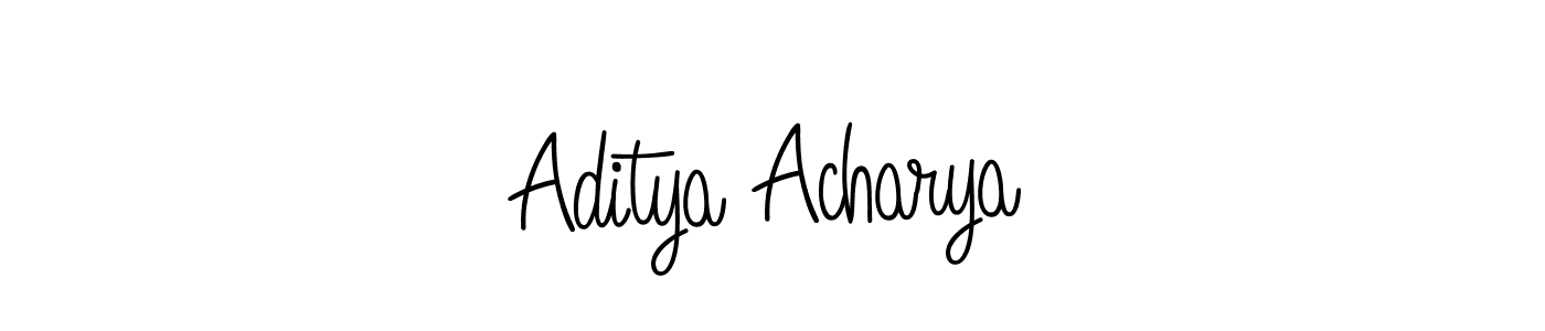 if you are searching for the best signature style for your name Aditya Acharya. so please give up your signature search. here we have designed multiple signature styles  using Angelique-Rose-font-FFP. Aditya Acharya signature style 5 images and pictures png