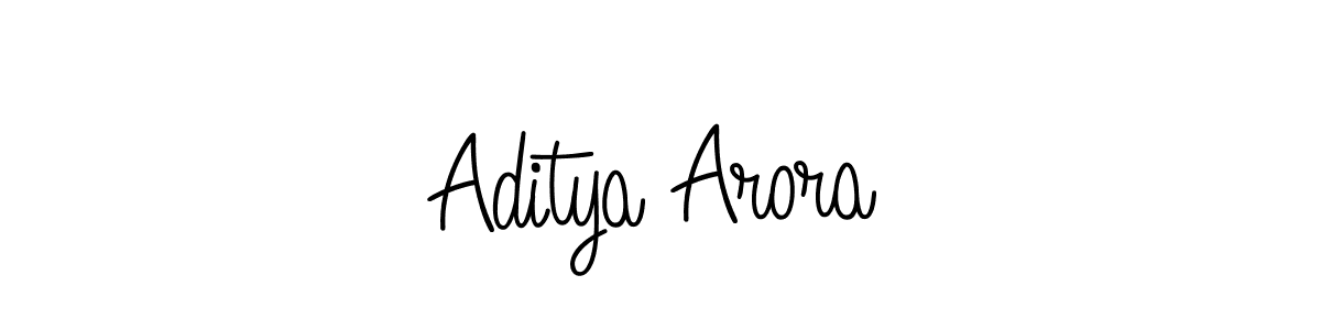 How to make Aditya Arora name signature. Use Angelique-Rose-font-FFP style for creating short signs online. This is the latest handwritten sign. Aditya Arora signature style 5 images and pictures png