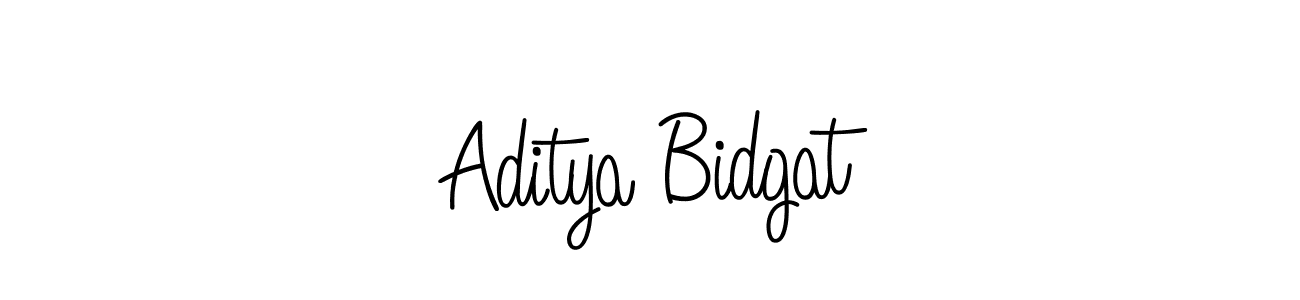 Design your own signature with our free online signature maker. With this signature software, you can create a handwritten (Angelique-Rose-font-FFP) signature for name Aditya Bidgat. Aditya Bidgat signature style 5 images and pictures png