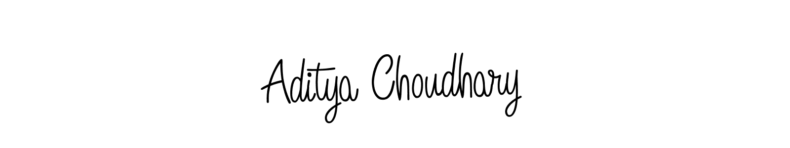 How to make Aditya Choudhary name signature. Use Angelique-Rose-font-FFP style for creating short signs online. This is the latest handwritten sign. Aditya Choudhary signature style 5 images and pictures png