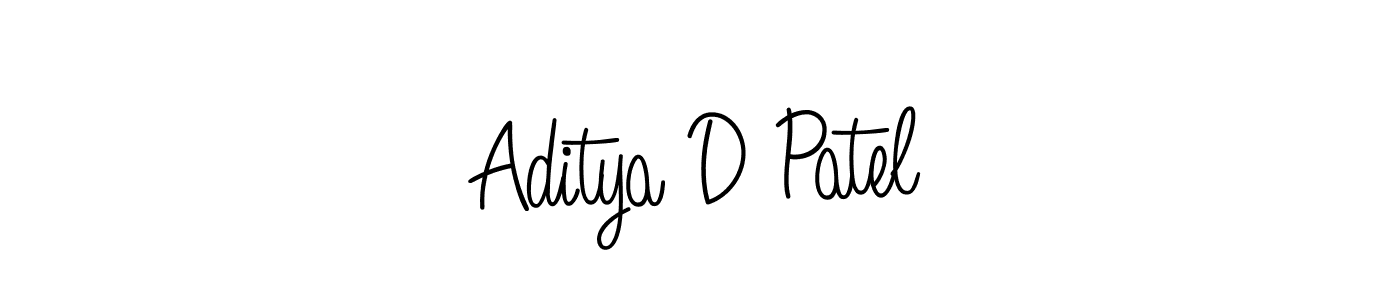 Angelique-Rose-font-FFP is a professional signature style that is perfect for those who want to add a touch of class to their signature. It is also a great choice for those who want to make their signature more unique. Get Aditya D Patel name to fancy signature for free. Aditya D Patel signature style 5 images and pictures png