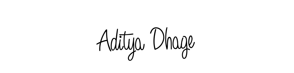 The best way (Angelique-Rose-font-FFP) to make a short signature is to pick only two or three words in your name. The name Aditya Dhage include a total of six letters. For converting this name. Aditya Dhage signature style 5 images and pictures png