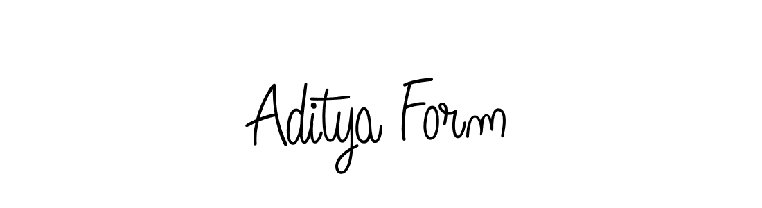 Design your own signature with our free online signature maker. With this signature software, you can create a handwritten (Angelique-Rose-font-FFP) signature for name Aditya Form. Aditya Form signature style 5 images and pictures png