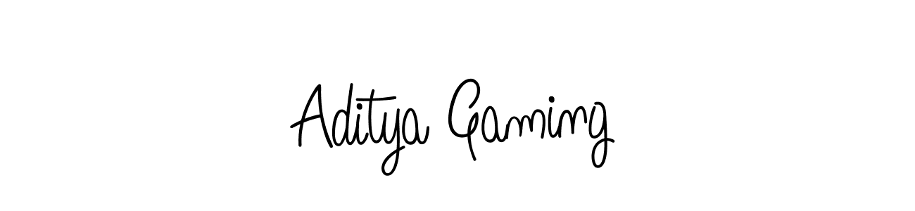 Aditya Gaming stylish signature style. Best Handwritten Sign (Angelique-Rose-font-FFP) for my name. Handwritten Signature Collection Ideas for my name Aditya Gaming. Aditya Gaming signature style 5 images and pictures png