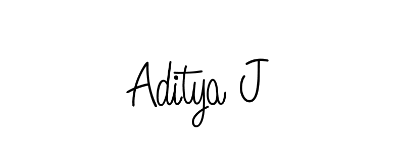 Here are the top 10 professional signature styles for the name Aditya J. These are the best autograph styles you can use for your name. Aditya J signature style 5 images and pictures png