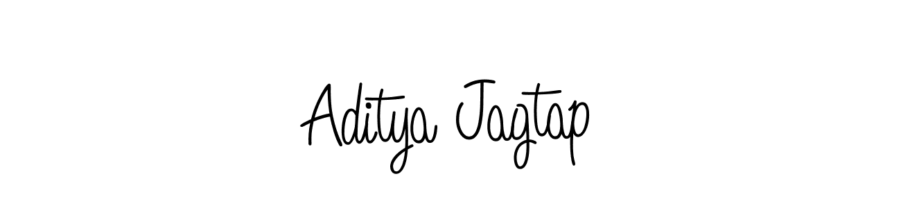 Create a beautiful signature design for name Aditya Jagtap. With this signature (Angelique-Rose-font-FFP) fonts, you can make a handwritten signature for free. Aditya Jagtap signature style 5 images and pictures png