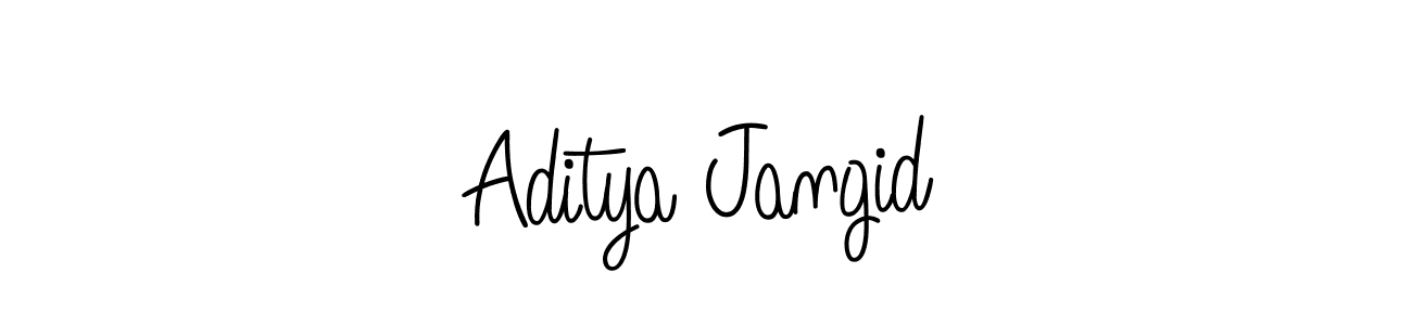 How to make Aditya Jangid signature? Angelique-Rose-font-FFP is a professional autograph style. Create handwritten signature for Aditya Jangid name. Aditya Jangid signature style 5 images and pictures png