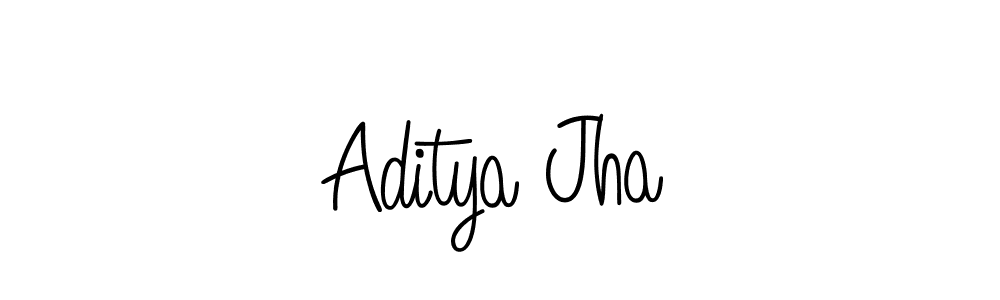 Aditya Jha stylish signature style. Best Handwritten Sign (Angelique-Rose-font-FFP) for my name. Handwritten Signature Collection Ideas for my name Aditya Jha. Aditya Jha signature style 5 images and pictures png