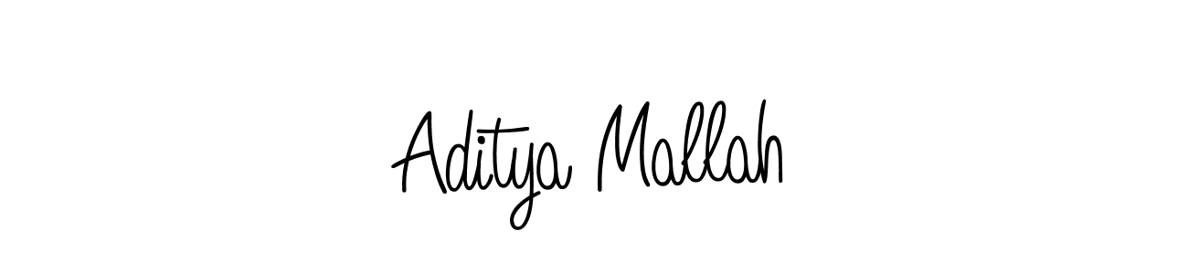 Design your own signature with our free online signature maker. With this signature software, you can create a handwritten (Angelique-Rose-font-FFP) signature for name Aditya Mallah. Aditya Mallah signature style 5 images and pictures png