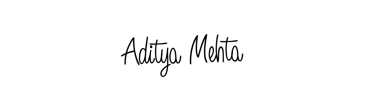 Also we have Aditya Mehta name is the best signature style. Create professional handwritten signature collection using Angelique-Rose-font-FFP autograph style. Aditya Mehta signature style 5 images and pictures png