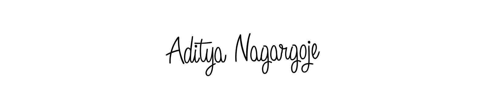 You can use this online signature creator to create a handwritten signature for the name Aditya Nagargoje. This is the best online autograph maker. Aditya Nagargoje signature style 5 images and pictures png