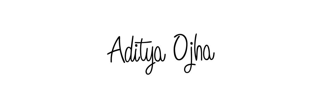 Design your own signature with our free online signature maker. With this signature software, you can create a handwritten (Angelique-Rose-font-FFP) signature for name Aditya Ojha. Aditya Ojha signature style 5 images and pictures png