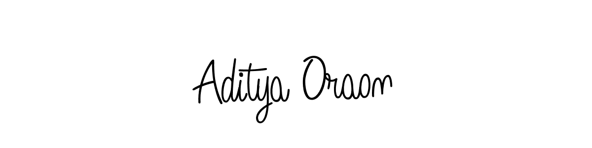 The best way (Angelique-Rose-font-FFP) to make a short signature is to pick only two or three words in your name. The name Aditya Oraon include a total of six letters. For converting this name. Aditya Oraon signature style 5 images and pictures png