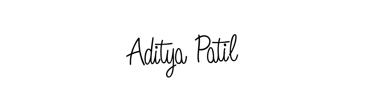 How to make Aditya Patil name signature. Use Angelique-Rose-font-FFP style for creating short signs online. This is the latest handwritten sign. Aditya Patil signature style 5 images and pictures png