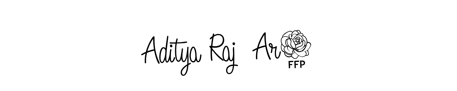 Also You can easily find your signature by using the search form. We will create Aditya Raj  Ar7 name handwritten signature images for you free of cost using Angelique-Rose-font-FFP sign style. Aditya Raj  Ar7 signature style 5 images and pictures png