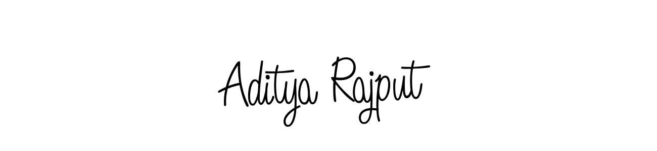 Use a signature maker to create a handwritten signature online. With this signature software, you can design (Angelique-Rose-font-FFP) your own signature for name Aditya Rajput. Aditya Rajput signature style 5 images and pictures png