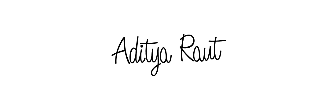 Use a signature maker to create a handwritten signature online. With this signature software, you can design (Angelique-Rose-font-FFP) your own signature for name Aditya Raut. Aditya Raut signature style 5 images and pictures png