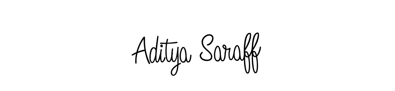 Design your own signature with our free online signature maker. With this signature software, you can create a handwritten (Angelique-Rose-font-FFP) signature for name Aditya Saraff. Aditya Saraff signature style 5 images and pictures png