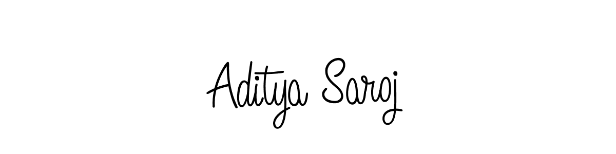 How to make Aditya Saroj signature? Angelique-Rose-font-FFP is a professional autograph style. Create handwritten signature for Aditya Saroj name. Aditya Saroj signature style 5 images and pictures png