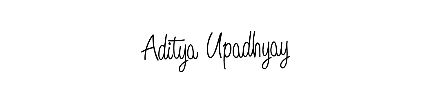 Aditya Upadhyay stylish signature style. Best Handwritten Sign (Angelique-Rose-font-FFP) for my name. Handwritten Signature Collection Ideas for my name Aditya Upadhyay. Aditya Upadhyay signature style 5 images and pictures png