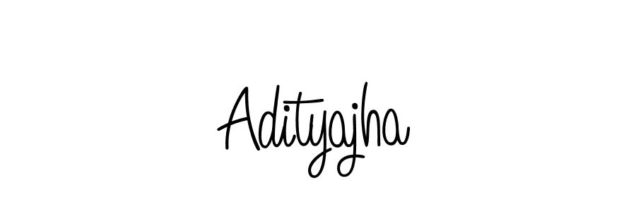 Design your own signature with our free online signature maker. With this signature software, you can create a handwritten (Angelique-Rose-font-FFP) signature for name Adityajha. Adityajha signature style 5 images and pictures png