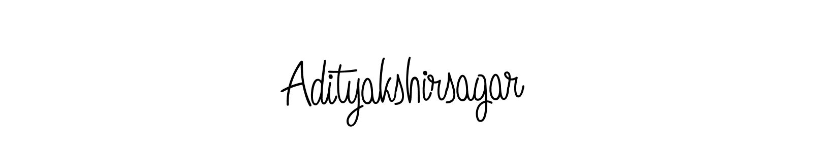 Use a signature maker to create a handwritten signature online. With this signature software, you can design (Angelique-Rose-font-FFP) your own signature for name Adityakshirsagar. Adityakshirsagar signature style 5 images and pictures png