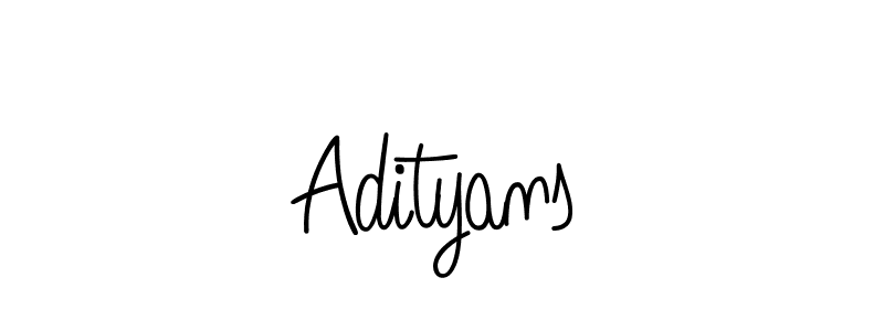 Use a signature maker to create a handwritten signature online. With this signature software, you can design (Angelique-Rose-font-FFP) your own signature for name Adityans. Adityans signature style 5 images and pictures png