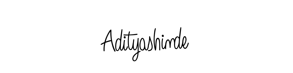 Make a beautiful signature design for name Adityashinde. With this signature (Angelique-Rose-font-FFP) style, you can create a handwritten signature for free. Adityashinde signature style 5 images and pictures png