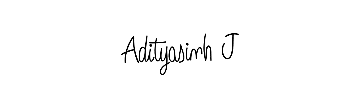 You should practise on your own different ways (Angelique-Rose-font-FFP) to write your name (Adityasinh J) in signature. don't let someone else do it for you. Adityasinh J signature style 5 images and pictures png