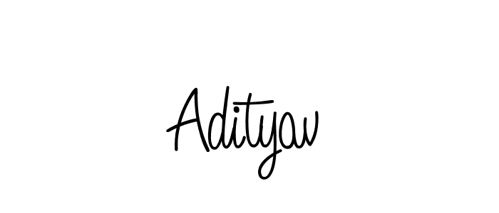 Use a signature maker to create a handwritten signature online. With this signature software, you can design (Angelique-Rose-font-FFP) your own signature for name Adityav. Adityav signature style 5 images and pictures png