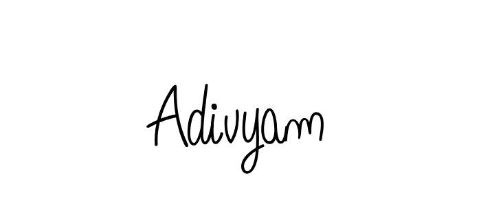 How to Draw Adivyam signature style? Angelique-Rose-font-FFP is a latest design signature styles for name Adivyam. Adivyam signature style 5 images and pictures png