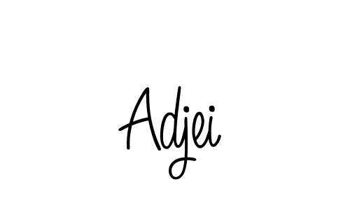 Make a beautiful signature design for name Adjei. With this signature (Angelique-Rose-font-FFP) style, you can create a handwritten signature for free. Adjei signature style 5 images and pictures png