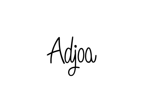 You should practise on your own different ways (Angelique-Rose-font-FFP) to write your name (Adjoa) in signature. don't let someone else do it for you. Adjoa signature style 5 images and pictures png