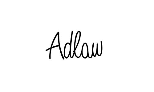 Use a signature maker to create a handwritten signature online. With this signature software, you can design (Angelique-Rose-font-FFP) your own signature for name Adlaw. Adlaw signature style 5 images and pictures png