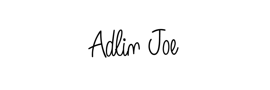 You should practise on your own different ways (Angelique-Rose-font-FFP) to write your name (Adlin Joe) in signature. don't let someone else do it for you. Adlin Joe signature style 5 images and pictures png
