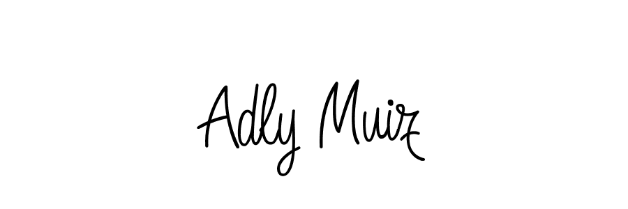 How to make Adly Muiz signature? Angelique-Rose-font-FFP is a professional autograph style. Create handwritten signature for Adly Muiz name. Adly Muiz signature style 5 images and pictures png