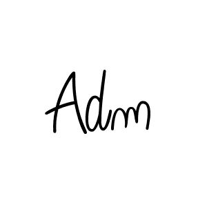 Make a beautiful signature design for name Adm. With this signature (Angelique-Rose-font-FFP) style, you can create a handwritten signature for free. Adm signature style 5 images and pictures png