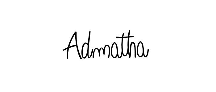 How to make Admatha signature? Angelique-Rose-font-FFP is a professional autograph style. Create handwritten signature for Admatha name. Admatha signature style 5 images and pictures png