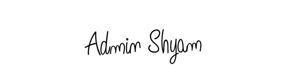 Admin Shyam stylish signature style. Best Handwritten Sign (Angelique-Rose-font-FFP) for my name. Handwritten Signature Collection Ideas for my name Admin Shyam. Admin Shyam signature style 5 images and pictures png