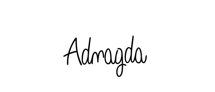 Also we have Adnagda name is the best signature style. Create professional handwritten signature collection using Angelique-Rose-font-FFP autograph style. Adnagda signature style 5 images and pictures png