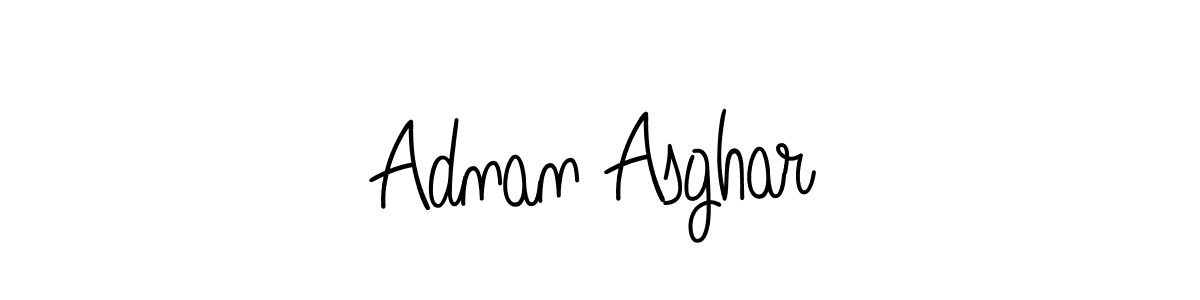 Use a signature maker to create a handwritten signature online. With this signature software, you can design (Angelique-Rose-font-FFP) your own signature for name Adnan Asghar. Adnan Asghar signature style 5 images and pictures png