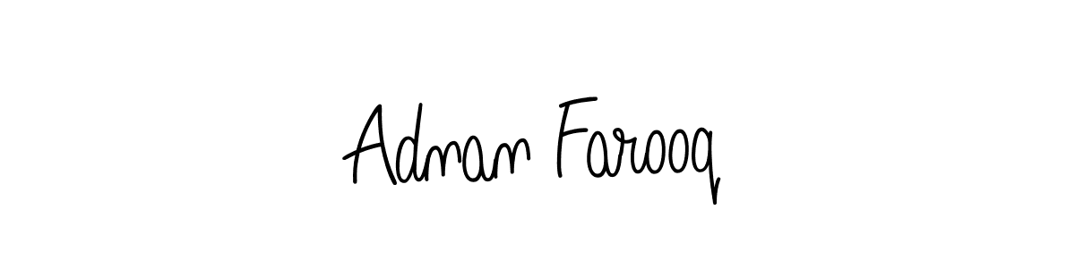 Design your own signature with our free online signature maker. With this signature software, you can create a handwritten (Angelique-Rose-font-FFP) signature for name Adnan Farooq. Adnan Farooq signature style 5 images and pictures png