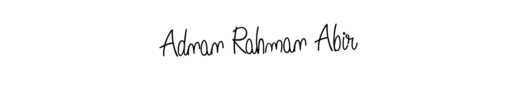 How to make Adnan Rahman Abir name signature. Use Angelique-Rose-font-FFP style for creating short signs online. This is the latest handwritten sign. Adnan Rahman Abir signature style 5 images and pictures png