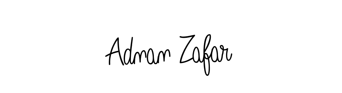 You should practise on your own different ways (Angelique-Rose-font-FFP) to write your name (Adnan Zafar) in signature. don't let someone else do it for you. Adnan Zafar signature style 5 images and pictures png