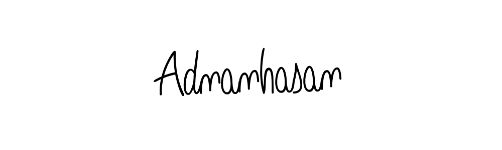 You should practise on your own different ways (Angelique-Rose-font-FFP) to write your name (Adnanhasan) in signature. don't let someone else do it for you. Adnanhasan signature style 5 images and pictures png