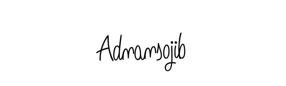 You should practise on your own different ways (Angelique-Rose-font-FFP) to write your name (Adnansojib) in signature. don't let someone else do it for you. Adnansojib signature style 5 images and pictures png